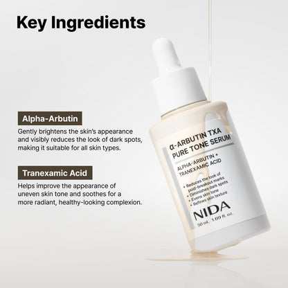 Nida α-Arbutin TXA Pure Tone Serum