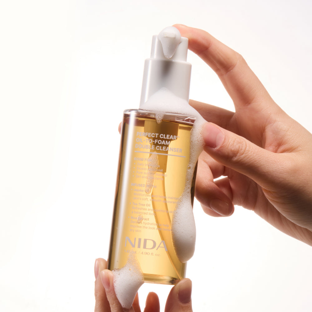 Nida Perfect Clear™ Oil-to-Foam Double Cleanser