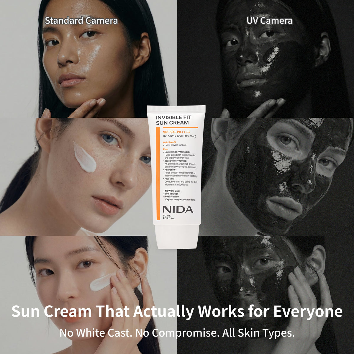 Nida Invisible Fit Sun Cream for Face & Body (Global)