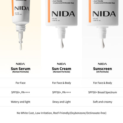 Nida Invisible Fit Sun Duo (Serum & Cream)